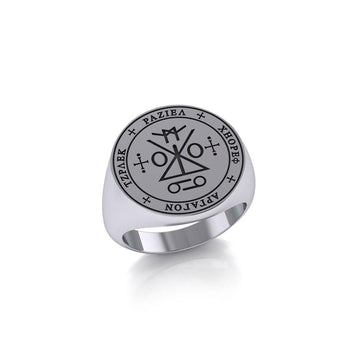 Sigil of the Archangel Raziel Silver Ring TRI1762 - Jewelry